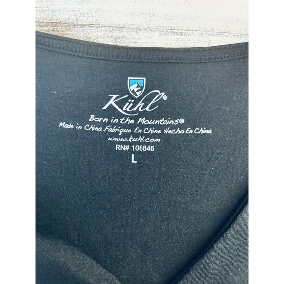 EUC Womens Kuhl Verona Ruched Vneck Crossover Dress in Black | Size M - Picture 5 of 8